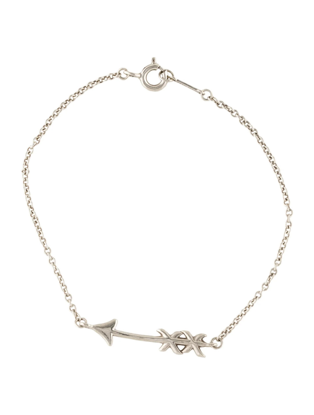 TIFFANY &amp; CO. GRAFFITI ARROW STATION SILVER BRACELET