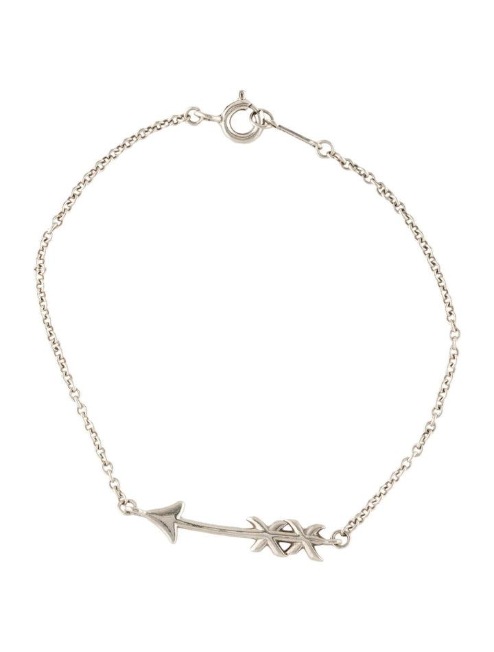 TIFFANY &amp; CO. GRAFFITI ARROW STATION SILVER BRACELET