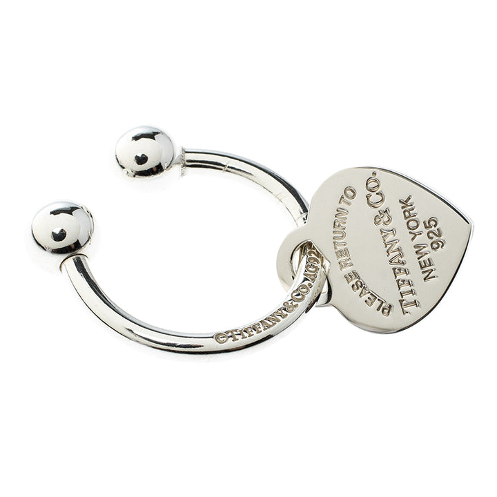 TIFFANY &amp; CO. STERLING 925 RTT TAG LARGE KEY RING