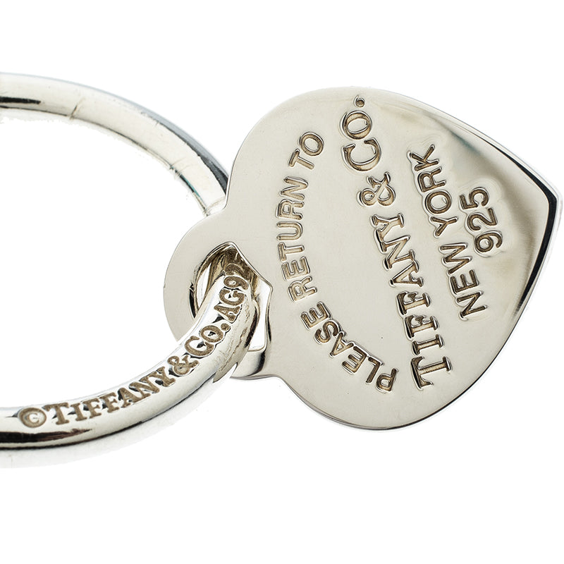 TIFFANY &amp; CO. STERLING 925 RTT TAG LARGE KEY RING