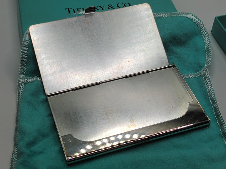 TIFFANY & CO. SILVER PLATED VINTAGE BUSINESS CARD CASE
