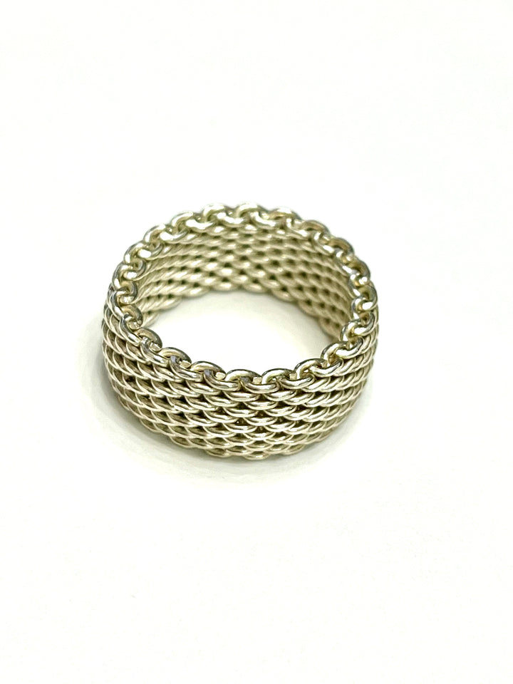 TIFFANY &amp; CO. SOMERSET MESH WEAVE RING