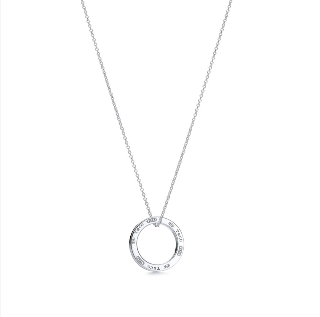TIFFANY &amp; CO. STERLING SILVER 1837® CIRCLE PENDANT NECKLACE