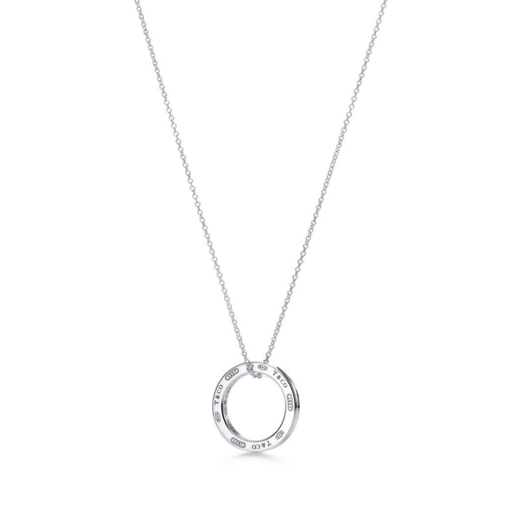 TIFFANY &amp; CO. STERLING SILVER 1837® CIRCLE PENDANT NECKLACE