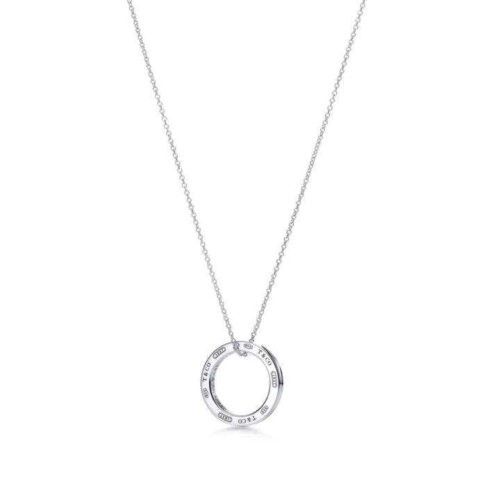 TIFFANY &amp; CO. STERLING SILVER 1837® CIRCLE PENDANT NECKLACE