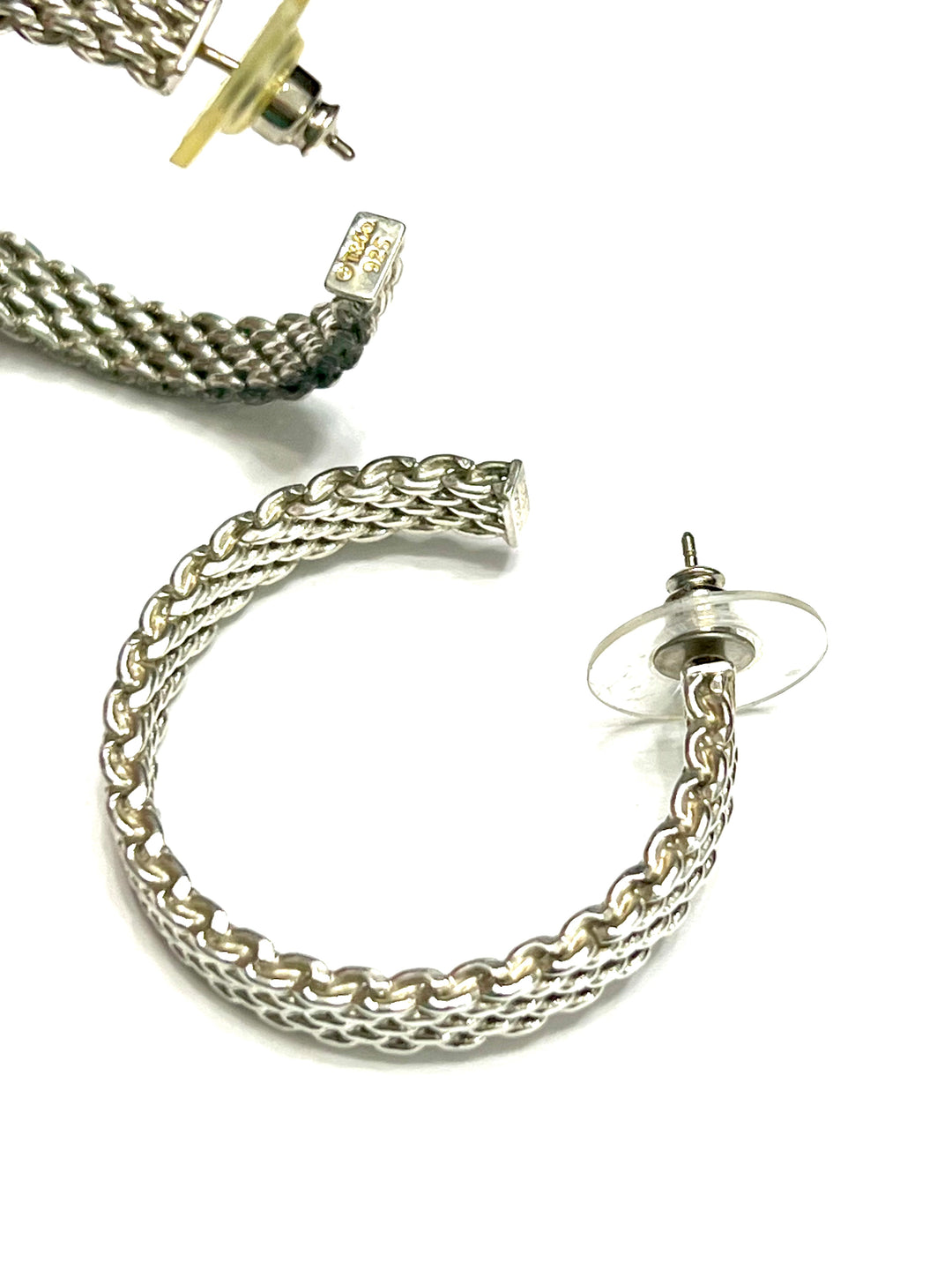 TIFFANY &amp; CO. STERLING SILVER SOMERSET HOOP EARRINGS