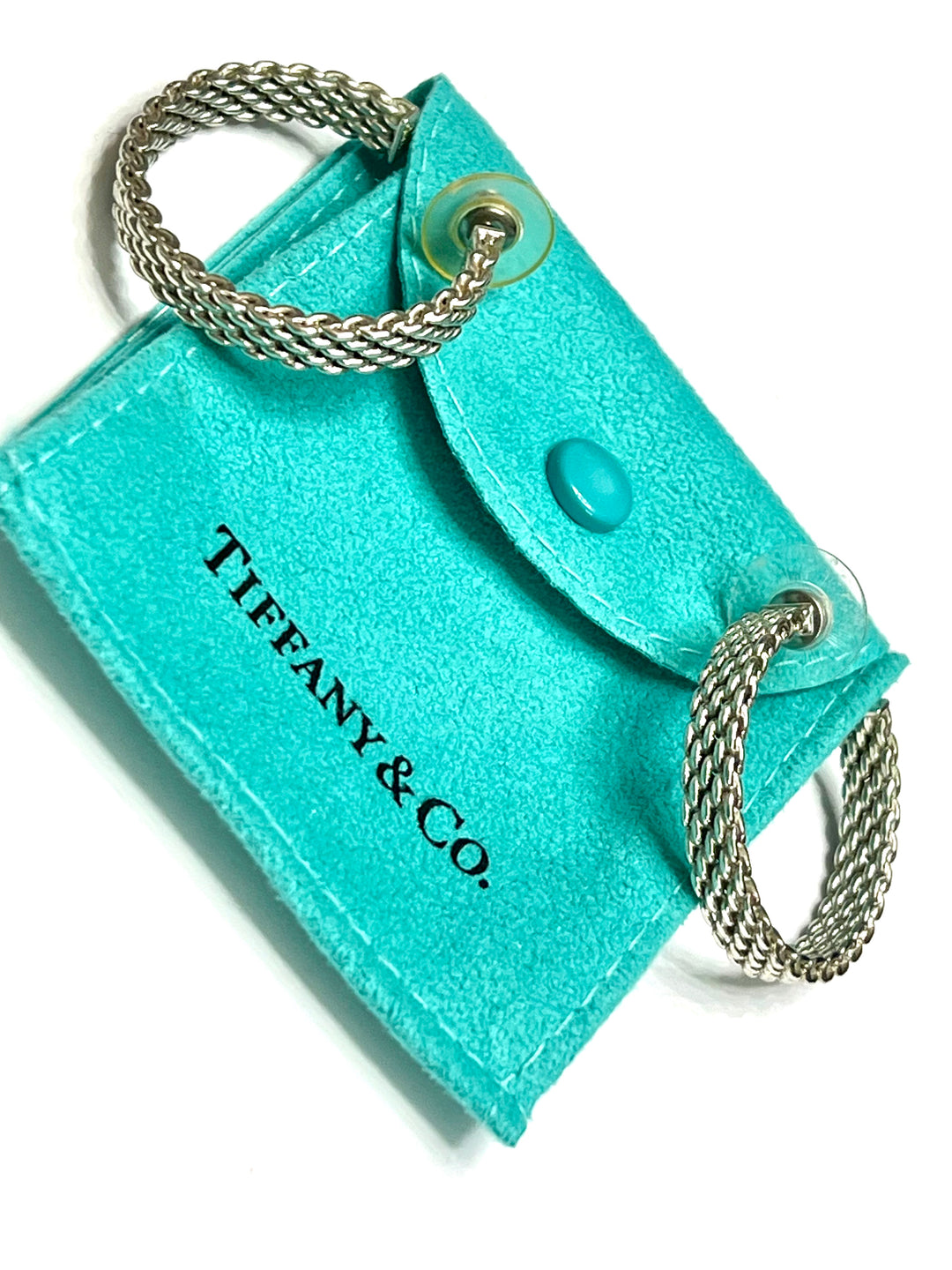 TIFFANY &amp; CO. STERLING SILVER SOMERSET HOOP EARRINGS