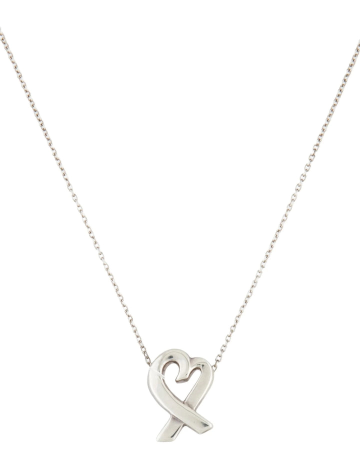 TIFFANY &amp; CO. PALOMA PICASSO® LOVING HEART PENDANT NECKLACE – STERLING SILVER