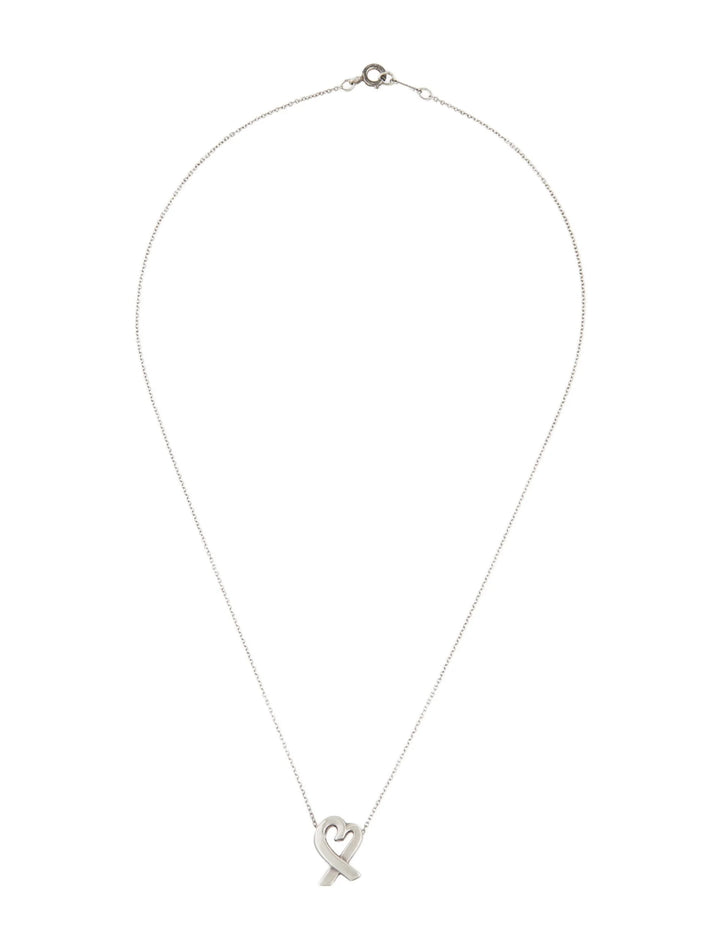 TIFFANY &amp; CO. PALOMA PICASSO® LOVING HEART PENDANT NECKLACE – STERLING SILVER