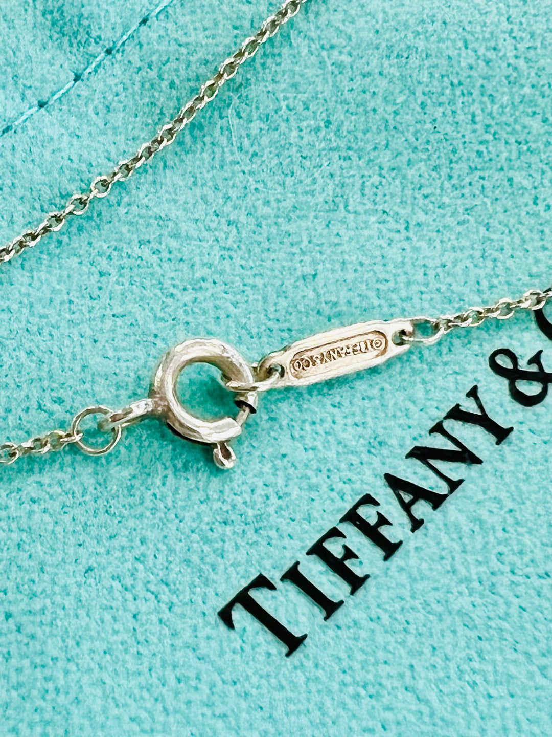 TIFFANY &amp; CO. RTT DOUBLE HEART STERLING SILVER NECKLACE