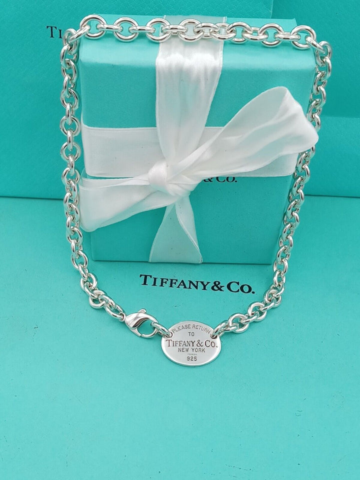 TIFFANY &amp; CO. RTT OVAL CHOKER NECKLACE