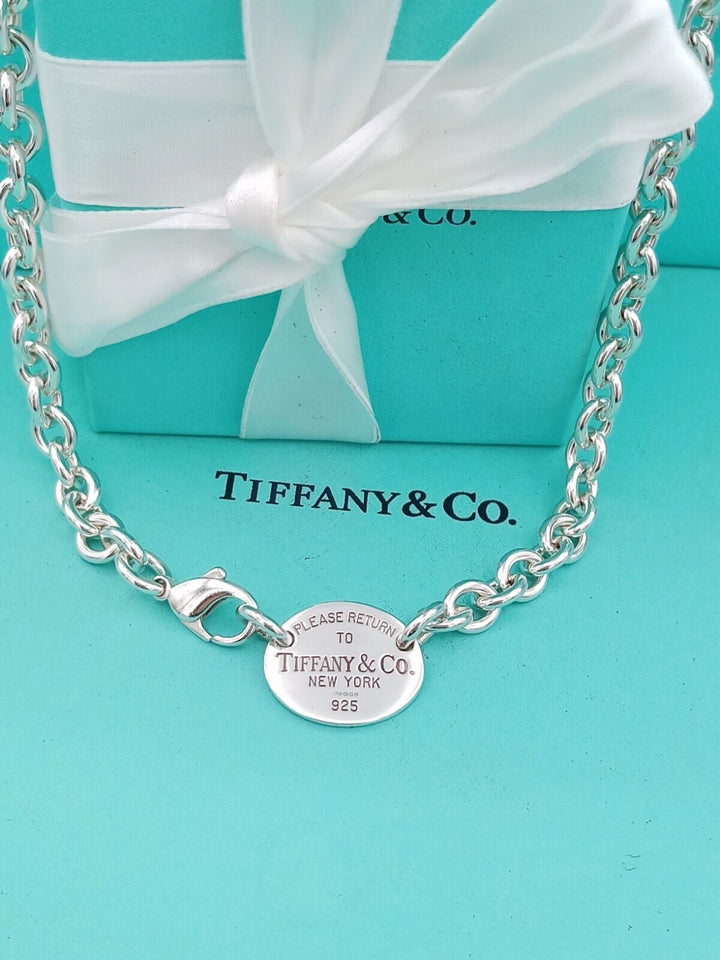 TIFFANY &amp; CO. RTT OVAL CHOKER NECKLACE