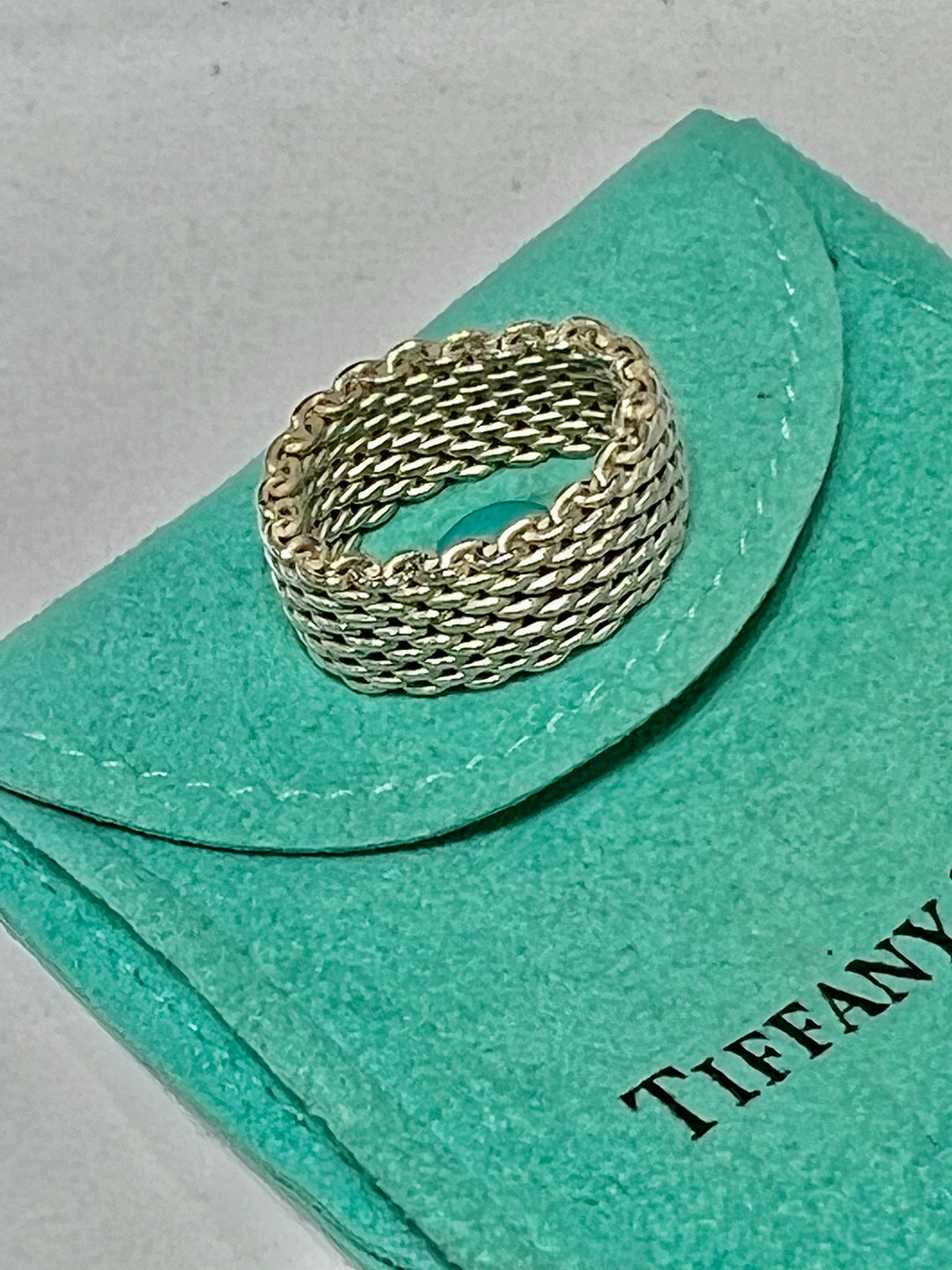 TIFFANY &amp; CO. SOMERSET MESH WEAVE RING