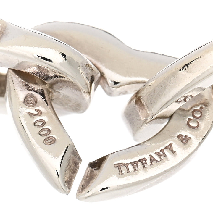 TIFFANY &amp; CO. STERLING SILVER 18K YELLOW GOLD HEART LINKS BRACELET