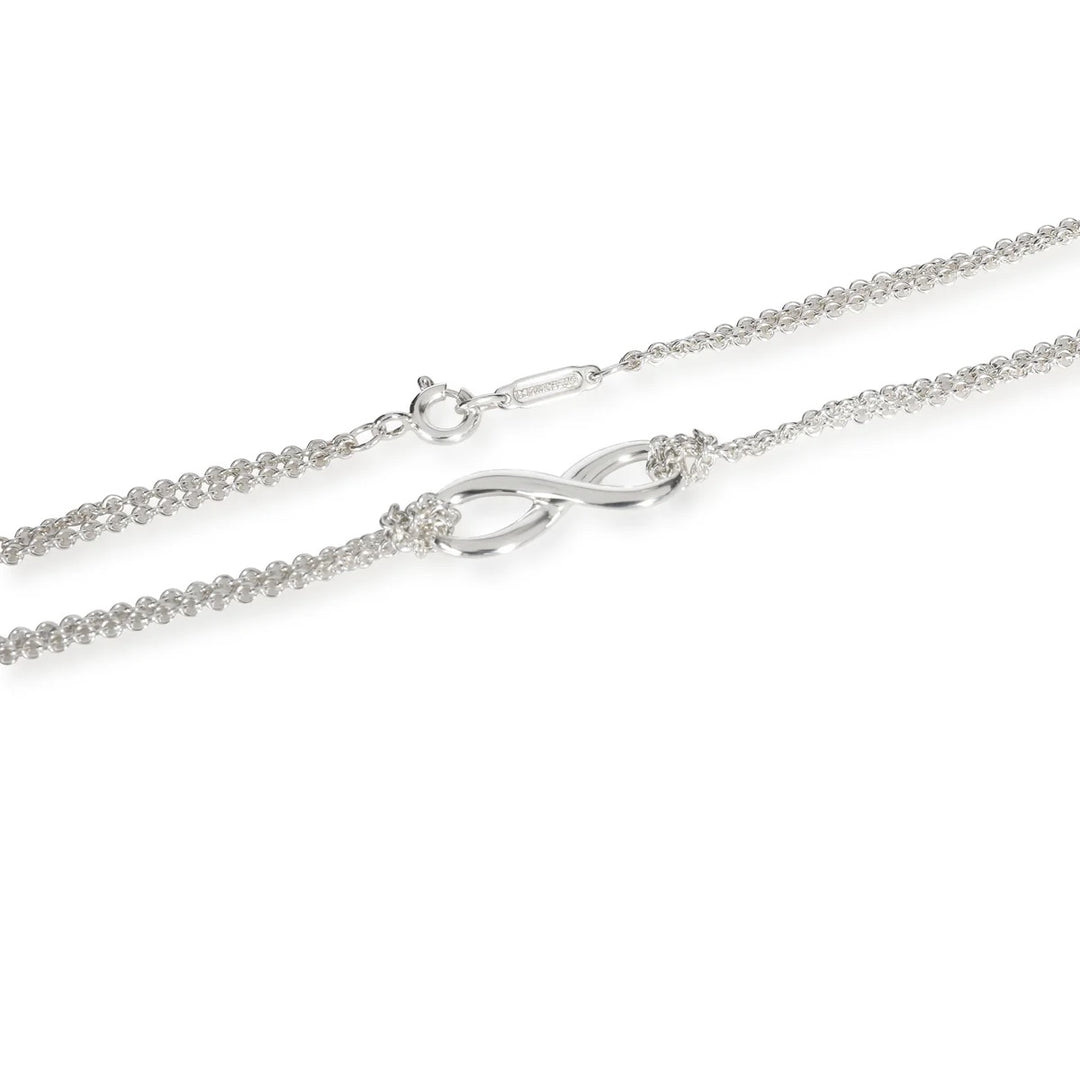 TIFFANY &amp; CO. STERLING SILVER INFINITY PENDANT NECKLACE