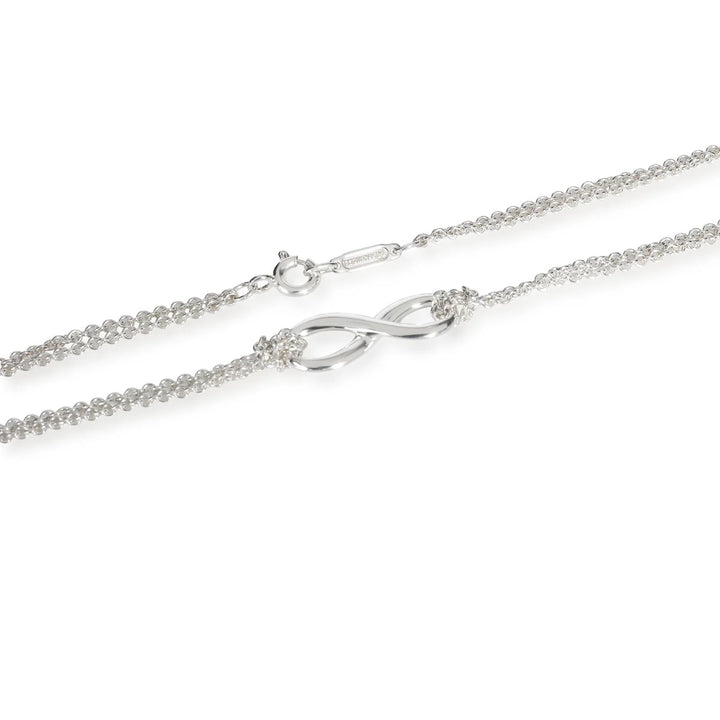 TIFFANY &amp; CO. STERLING SILVER INFINITY PENDANT NECKLACE
