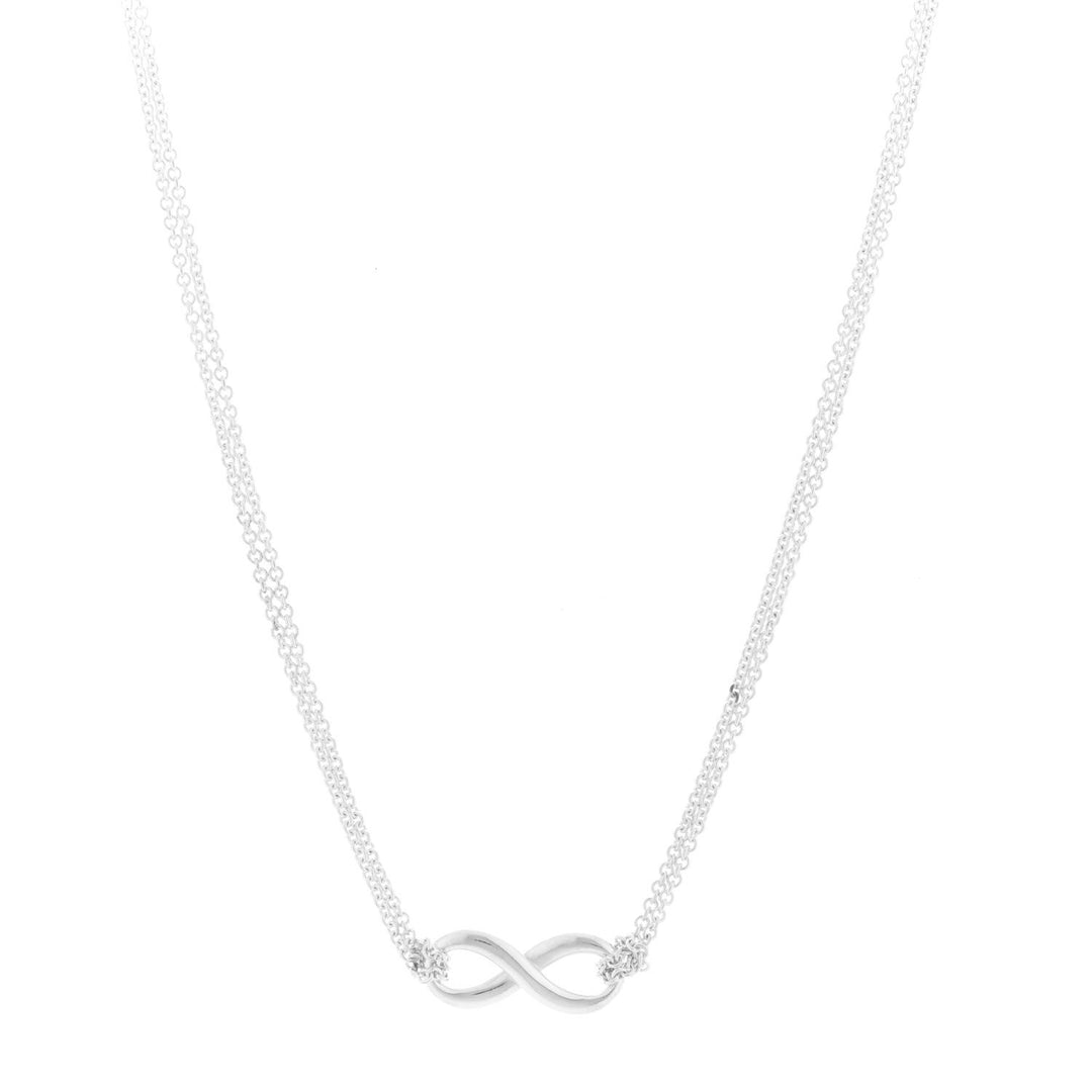 TIFFANY &amp; CO. STERLING SILVER INFINITY PENDANT NECKLACE