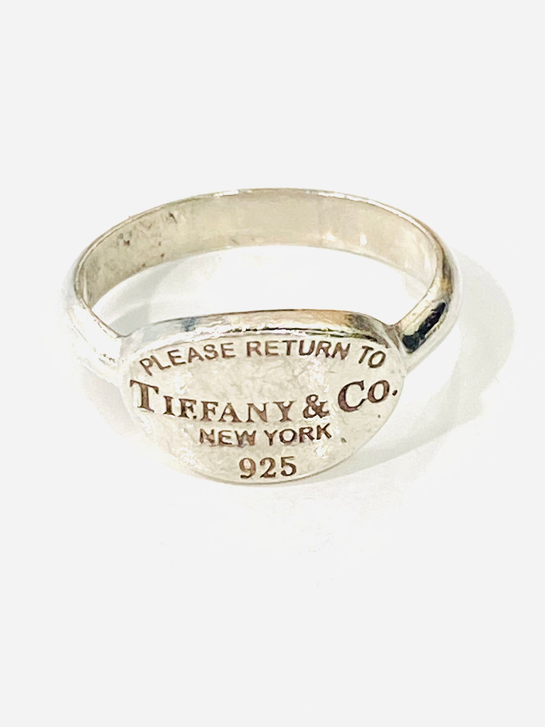 TIFFANY & CO. RETURN TO TIFFANY STERLING SILVER OVAL RING