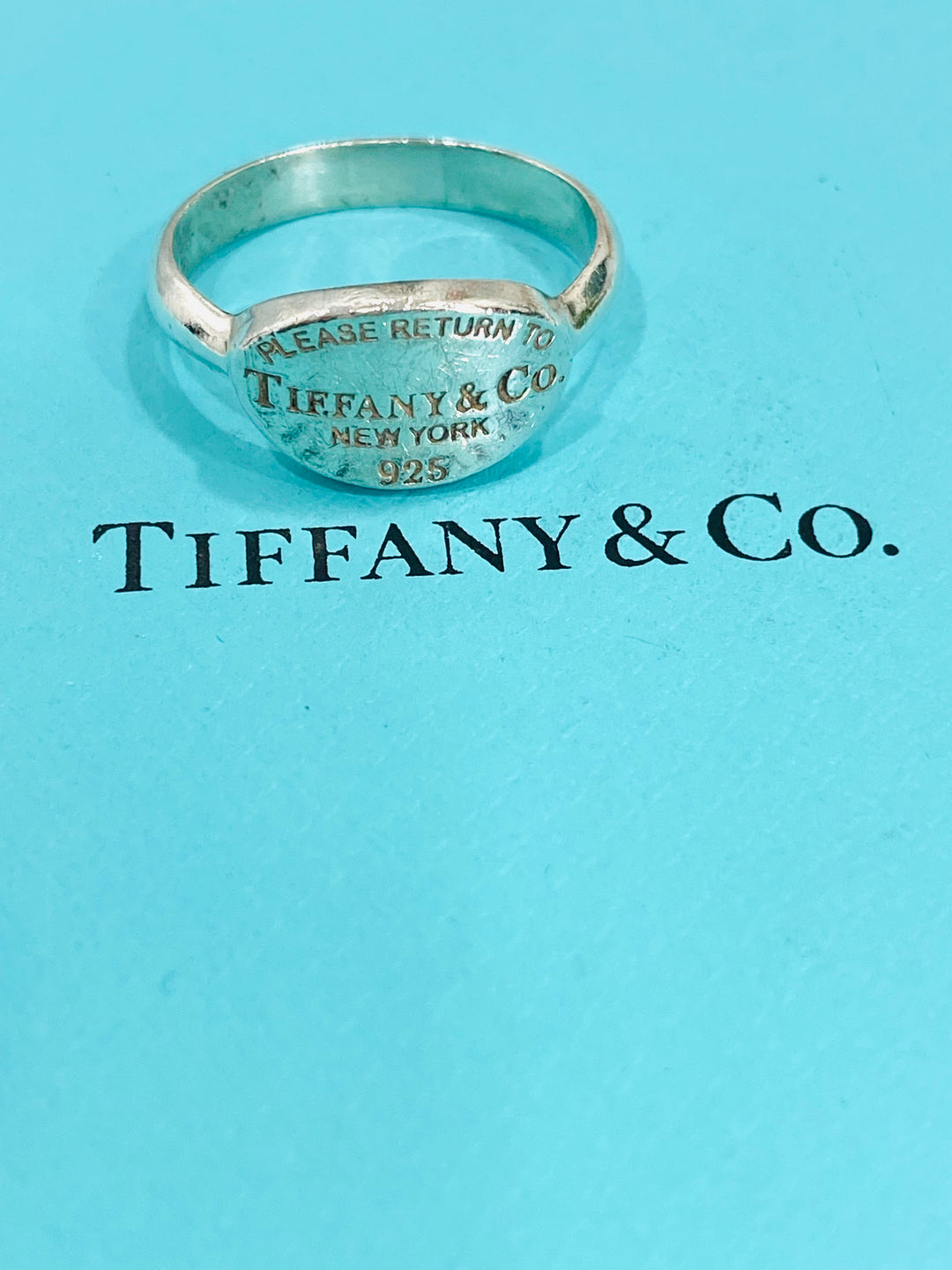 TIFFANY & CO. RETURN TO TIFFANY STERLING SILVER OVAL RING