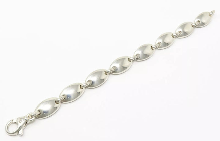 TIFFANY &amp; CO. VINTAGE STERLING SILVER PEBBLE LINK BRACELET