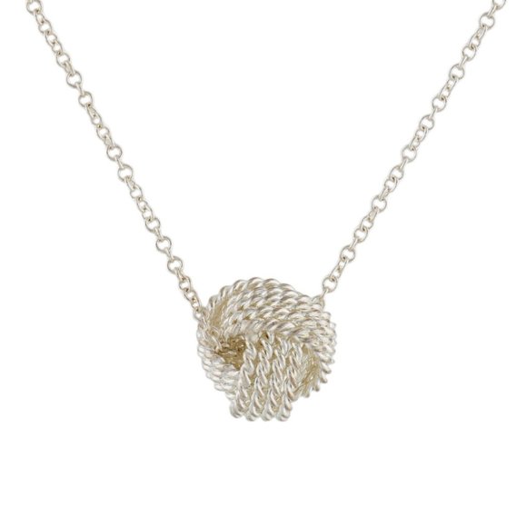 TIFFANY &amp; CO. STERLING SILVER KNOT PENDANT