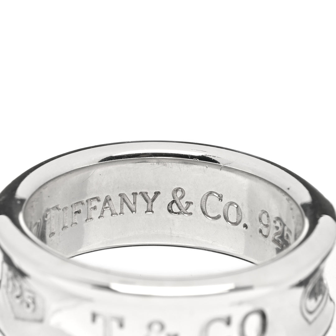 TIFFANY &amp; CO. STERLING SILVER CONCAVE BAND 1837 RING