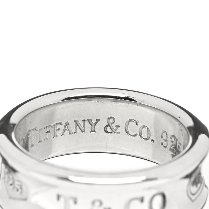 TIFFANY &amp; CO. STERLING SILVER CONCAVE BAND 1837 RING