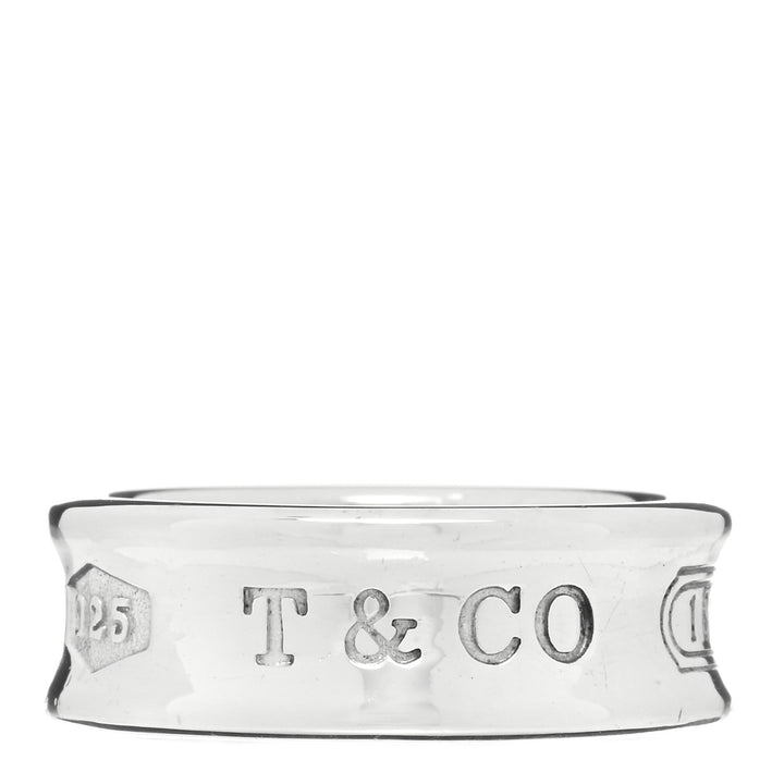 TIFFANY &amp; CO. STERLING SILVER CONCAVE BAND 1837 RING