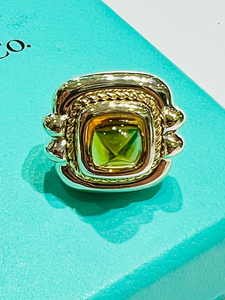 TIFFANY &amp; CO. CITRINE CLIP ON EARRINGS