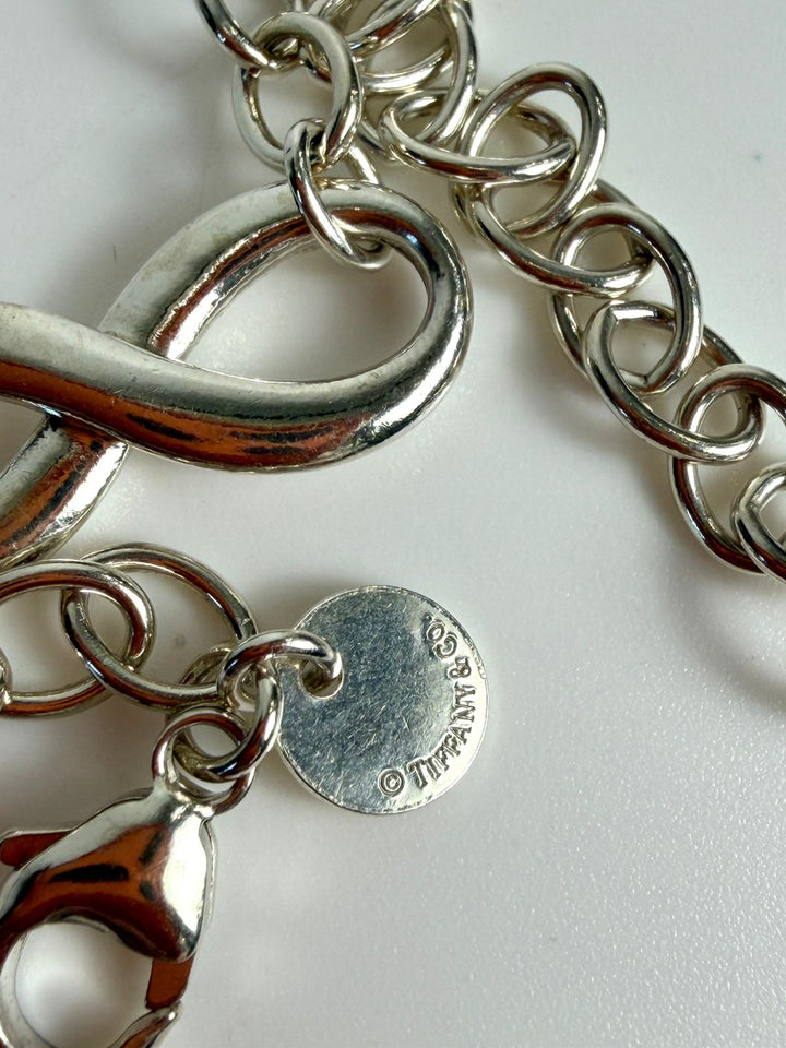 TIFFANY &amp; CO. STERLING SILVER OVAL LINK INFINITY BRACELET