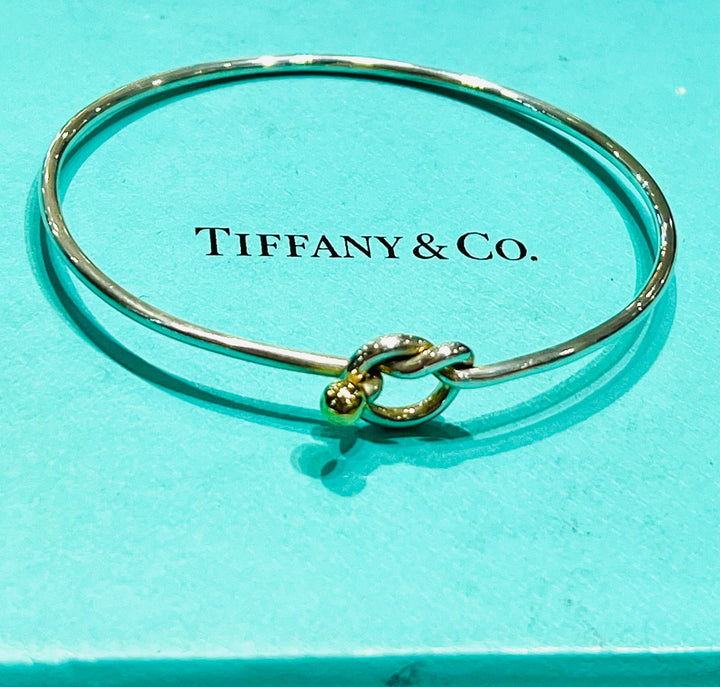 TIFFANY &amp; CO. LOVE KNOT HOOK &amp; EYE BRACELET