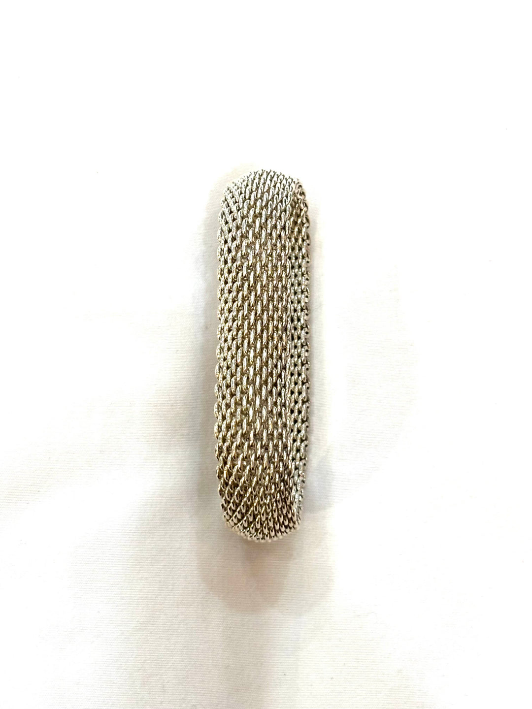 TIFFANY &amp; CO. STERLING SILVER SOMERSET MESH WEAVE BRACELET