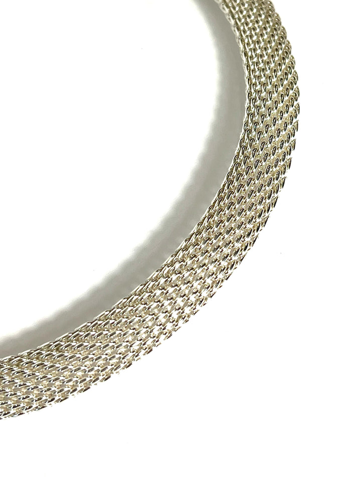 TIFFANY &amp; CO. SOMERSET MASH 925 STERLING SILVER NECKLACE