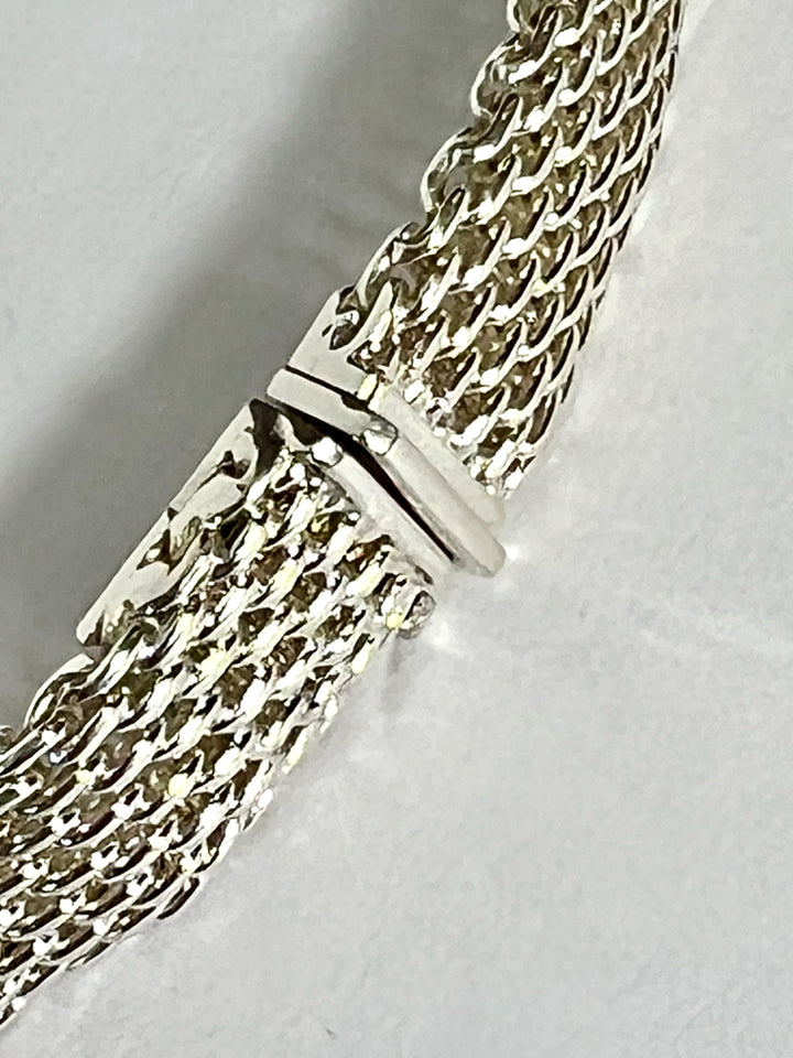 TIFFANY &amp; CO. SOMERSET MASH 925 STERLING SILVER NECKLACE
