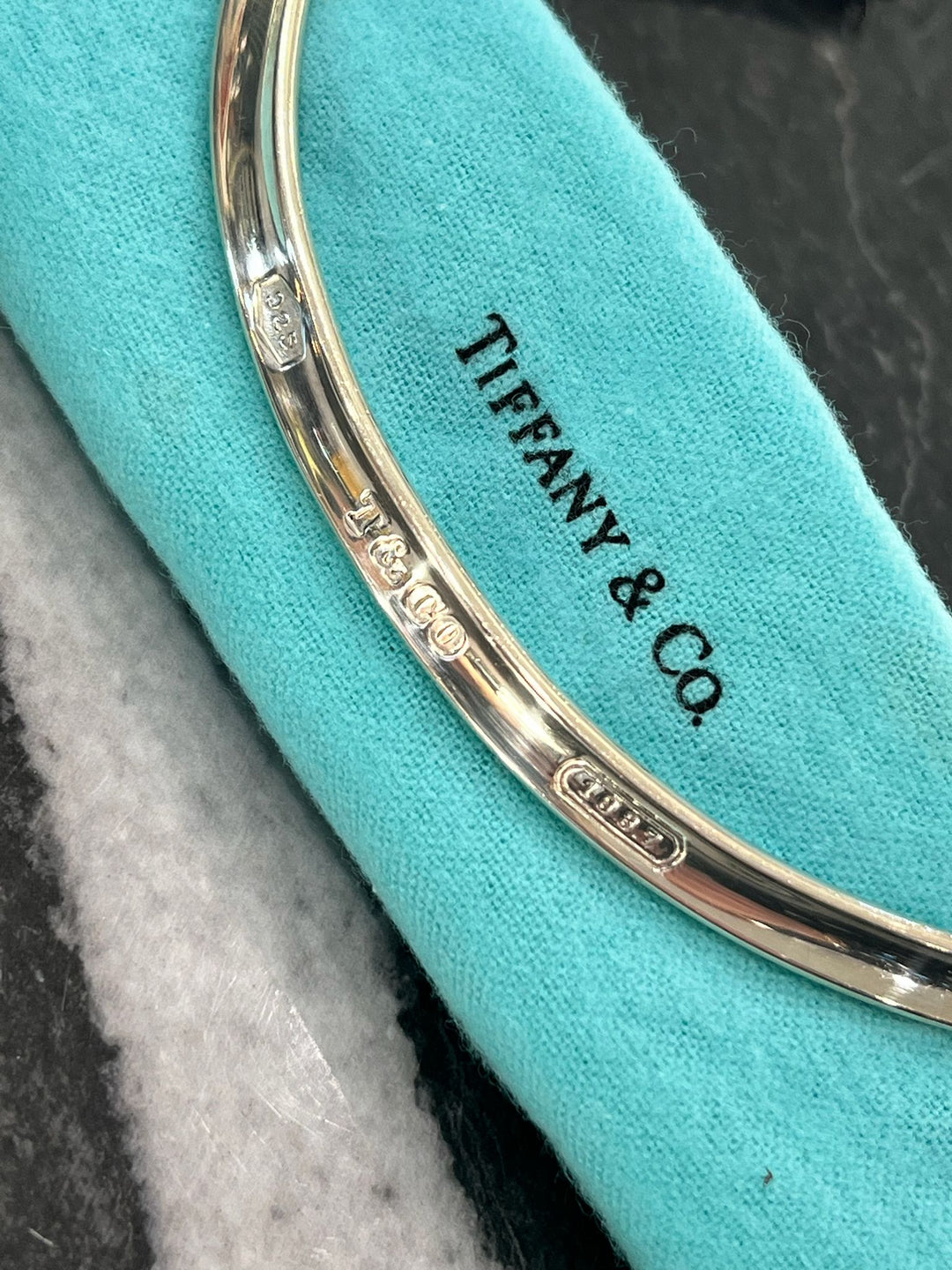TIFFANY &amp; CO. STERLING SILVER 1837 COLLAR CHOKER NECKLACE