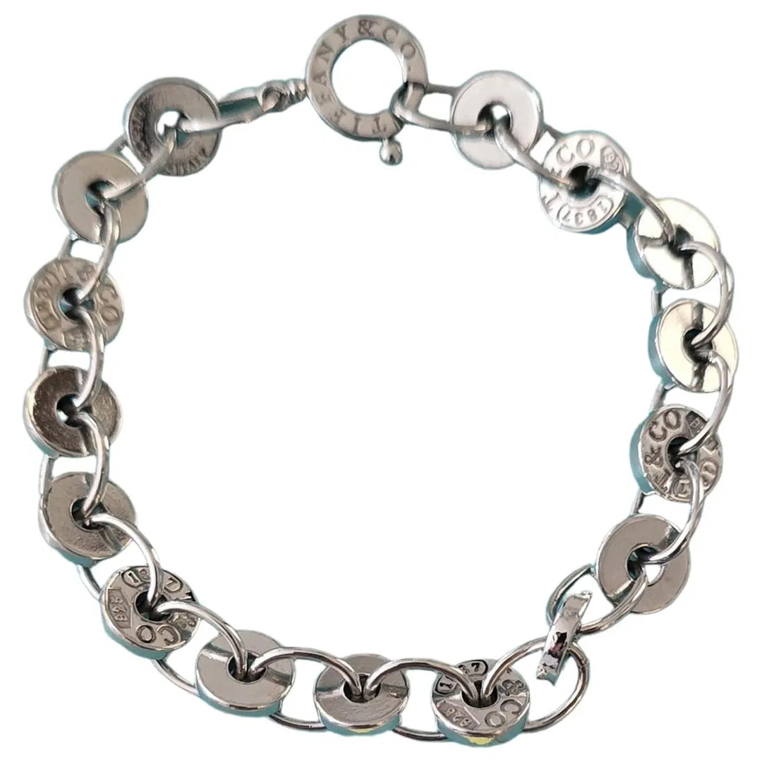 TIFFANY &amp; CO. STERLING SILVER 1837 CIRCLE BRACELET