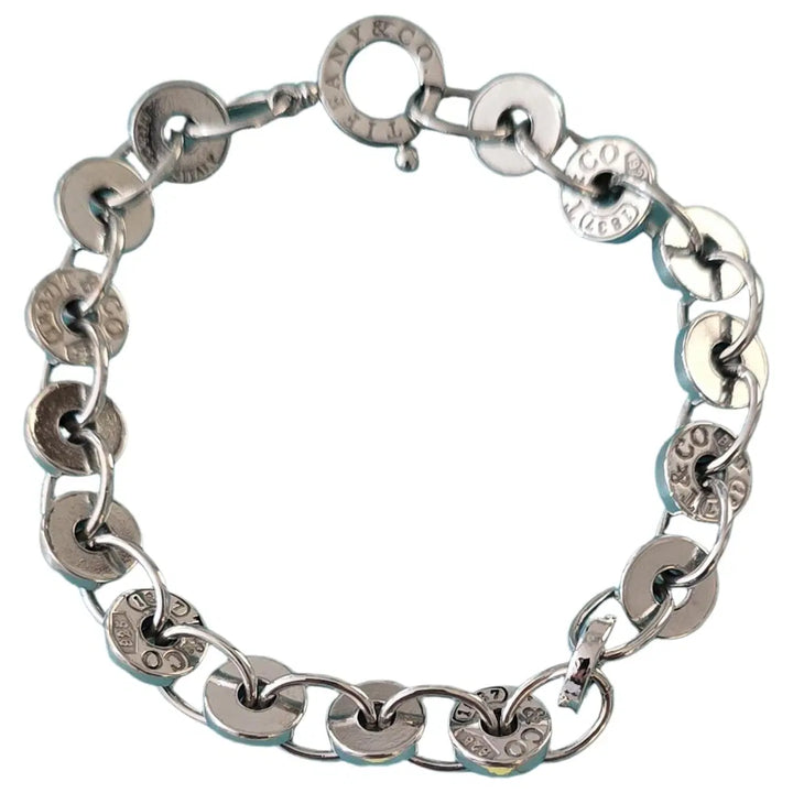 TIFFANY &amp; CO. STERLING SILVER 1837 CIRCLE BRACELET
