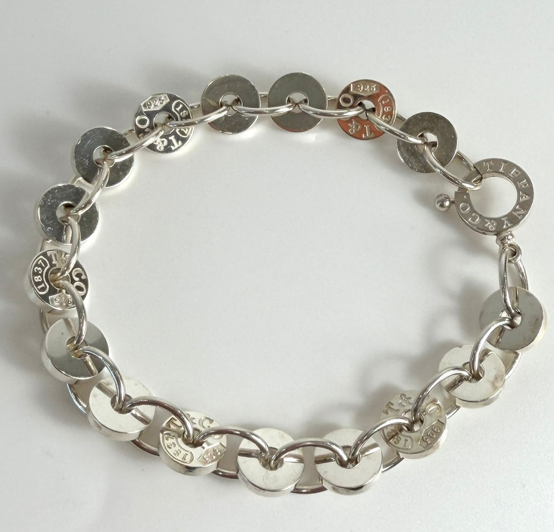 TIFFANY &amp; CO. STERLING SILVER 1837 CIRCLE BRACELET