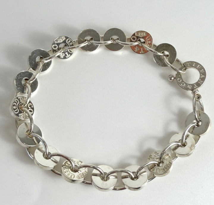 TIFFANY &amp; CO. STERLING SILVER 1837 CIRCLE BRACELET