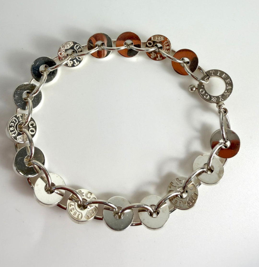 TIFFANY &amp; CO. STERLING SILVER 1837 CIRCLE BRACELET