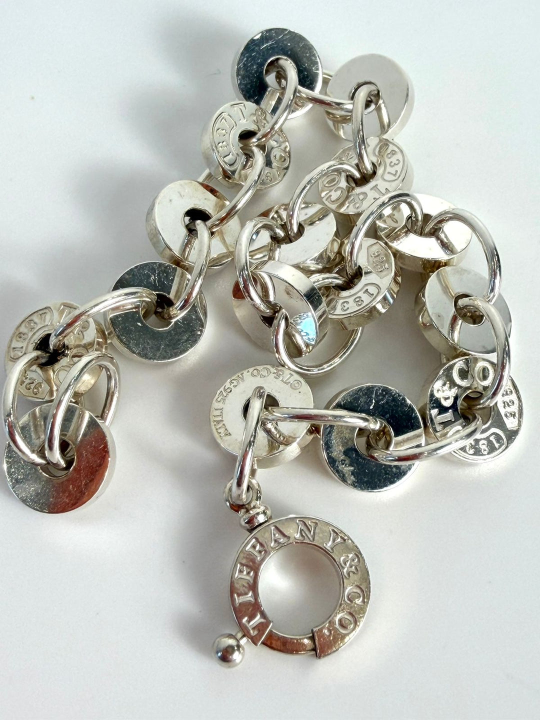 TIFFANY &amp; CO. STERLING SILVER 1837 CIRCLE BRACELET
