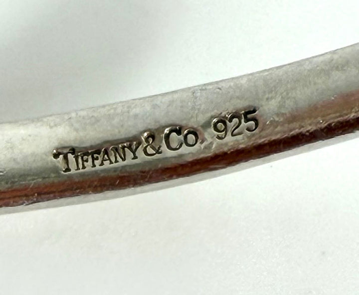 TIFFANY &amp; CO. STERLING SILVER 925 DOUBLE LOOP BANGLE BRACELET