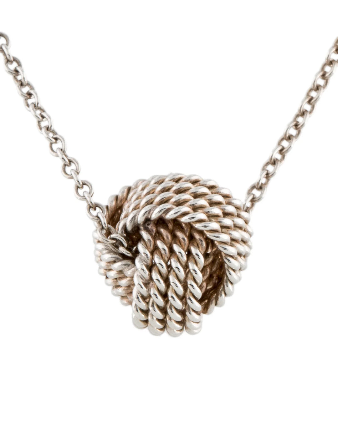 TIFFANY &amp; CO. STERLING SILVER KNOT PENDANT