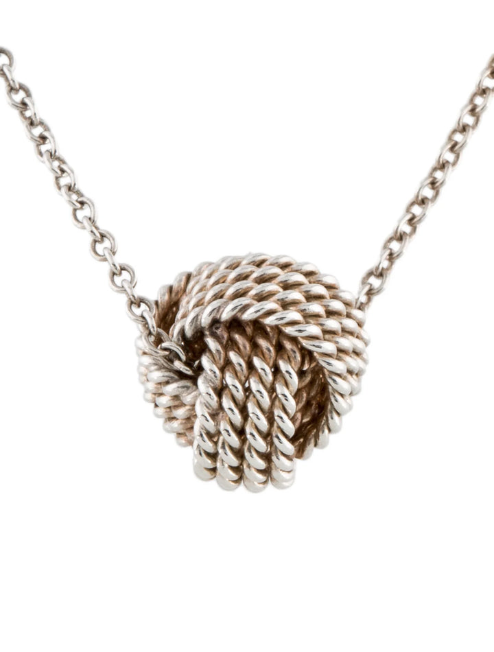 TIFFANY &amp; CO. STERLING SILVER KNOT PENDANT