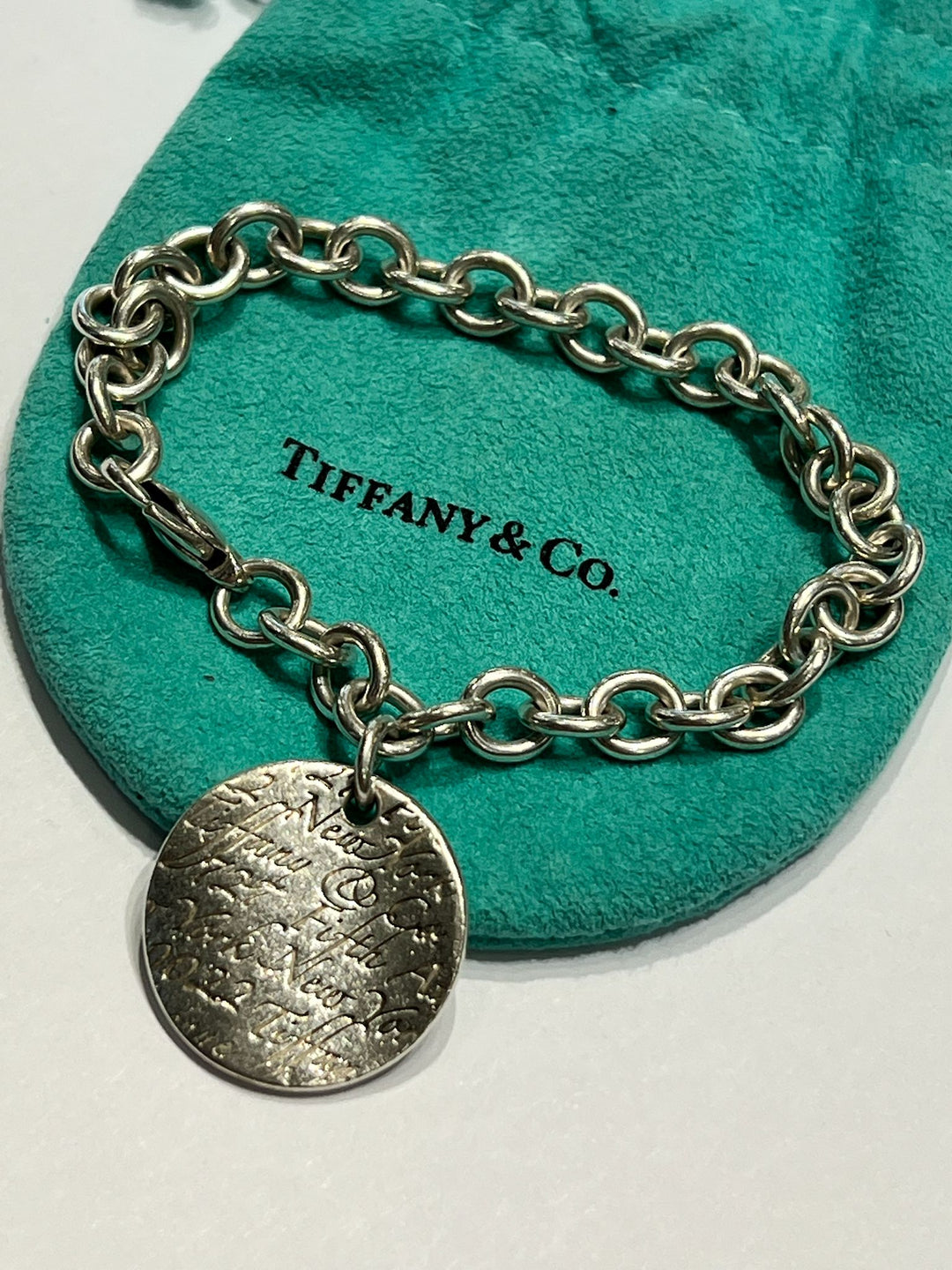 TIFFANY &amp; CO. NOTES CHARM BANGLE BRACELET