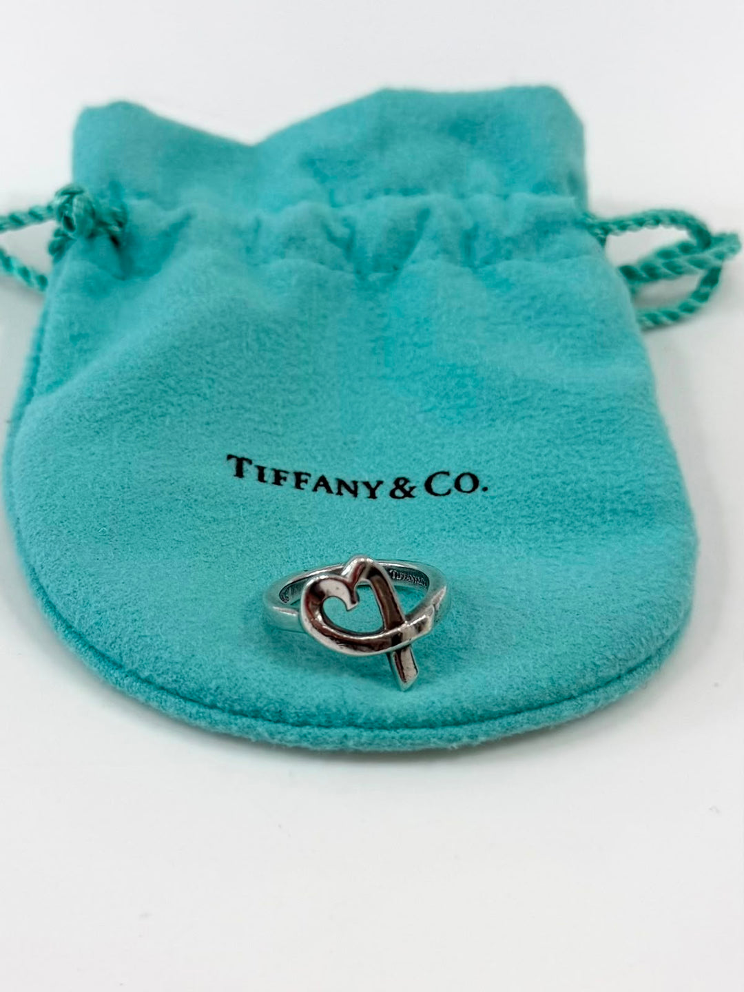 TIFFANY &amp; CO. STERLING SILVER PALOMA PICASSO LOVING HEART RING