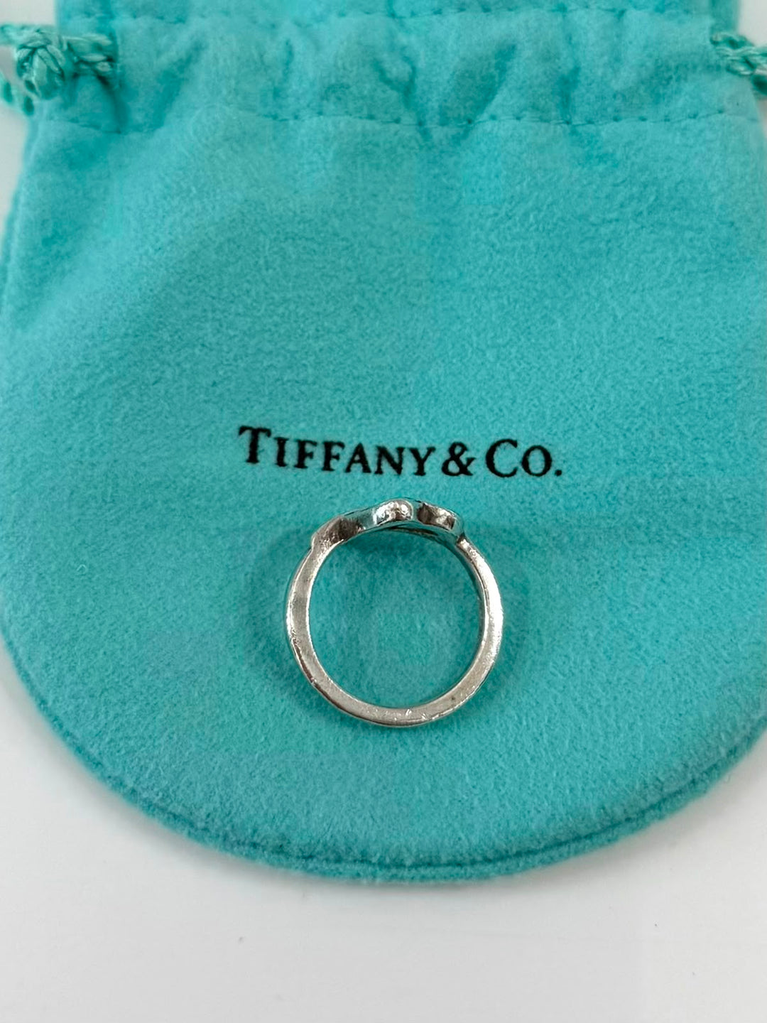 TIFFANY &amp; CO. STERLING SILVER PALOMA PICASSO LOVING HEART RING