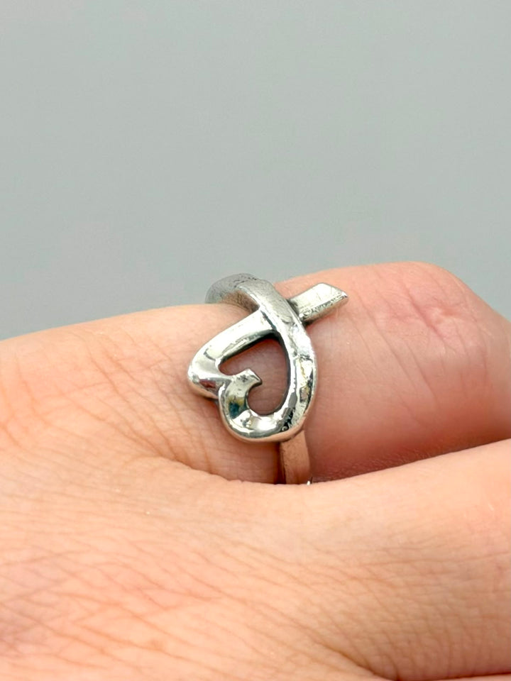 TIFFANY &amp; CO. STERLING SILVER PALOMA PICASSO LOVING HEART RING