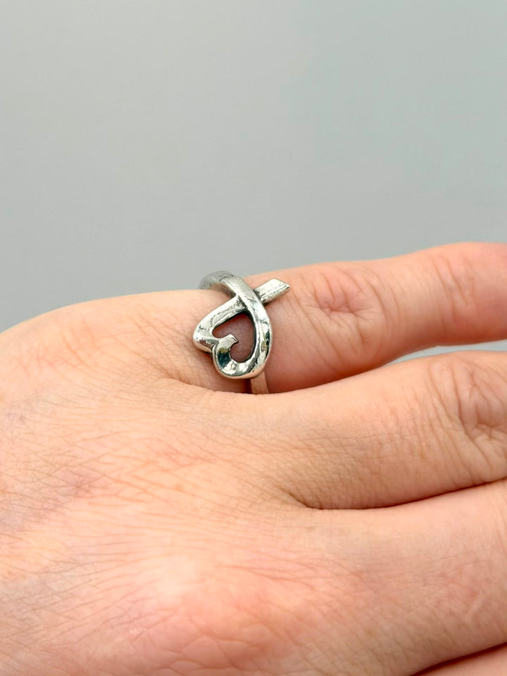 TIFFANY &amp; CO. STERLING SILVER PALOMA PICASSO LOVING HEART RING