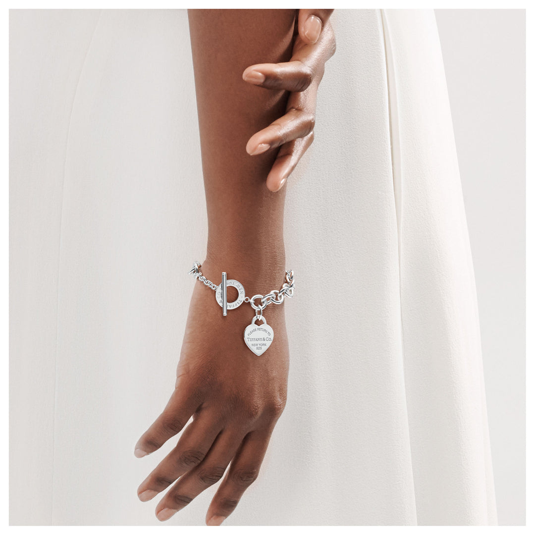TIFFANY &amp; CO. HEART TAG TOGGLE BRACELET